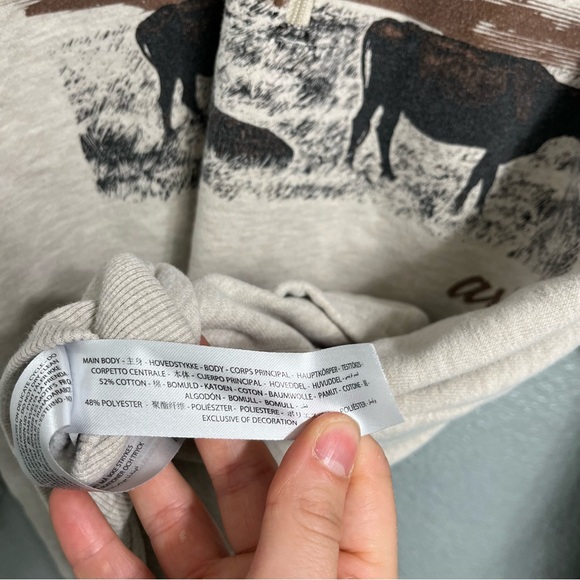 Ariat Women’s Scenic 1/2 Zip Sweatshirt Large Granola Girl - Picture 6 of 6